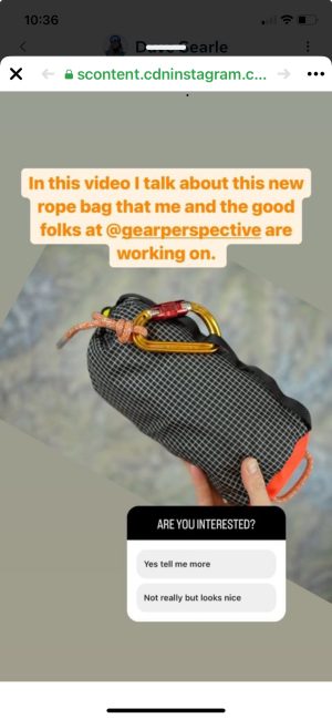 Rad 30 Ultralight Rope Bag for Ski Mountaineer Radline